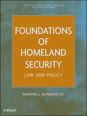 cover image of Foundations of Homeland Security